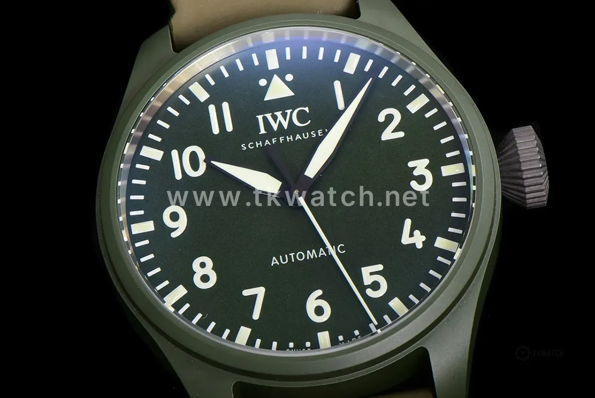 Big Pilot’s Watch 43 IW329802 Top Gun Edition Woodland on Camo Strap - Image 3