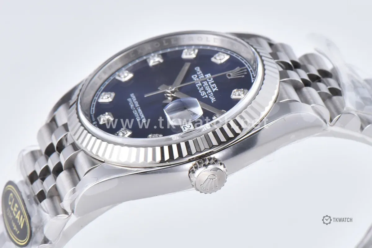 Datejust 36 126234 Bright Blue Dial with Diamond Marker in Steel in Jubilee Bracelet - Image 7