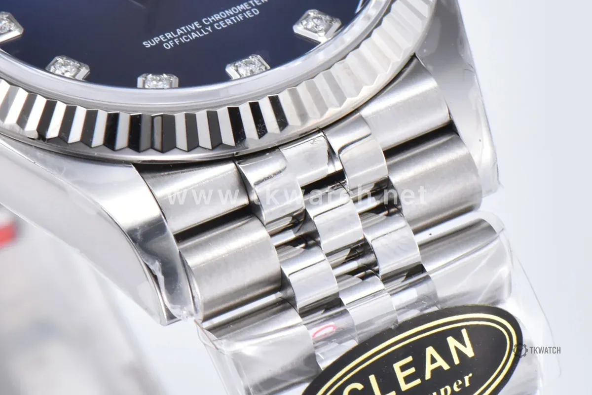 Datejust 36 126234 Bright Blue Dial with Diamond Marker in Steel in Jubilee Bracelet - Image 8