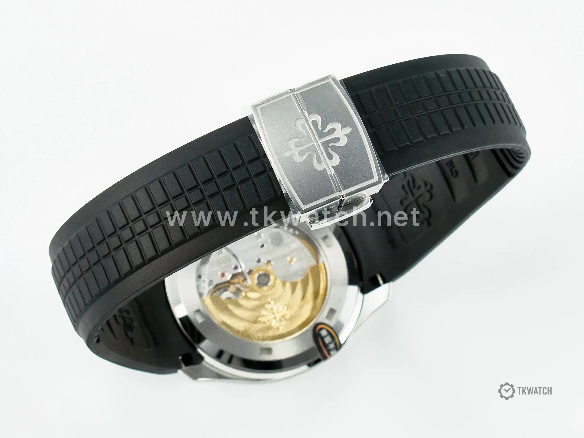 Aquanaut 5167A SS ZF 1:1 Best Edition Black Dial on Black Rubber Strap A324 Super Clone(New clasp) - Image 21