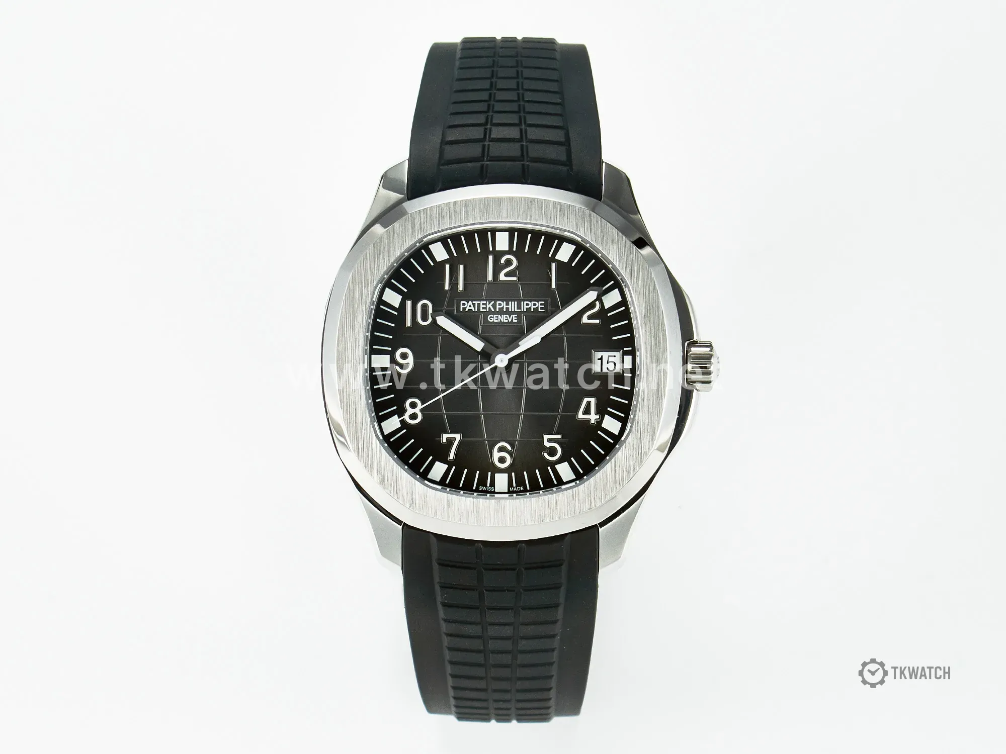 Aquanaut 5167A SS ZF 1:1 Best Edition Black Dial on Black Rubber Strap A324 Super Clone(New clasp) - Image 2