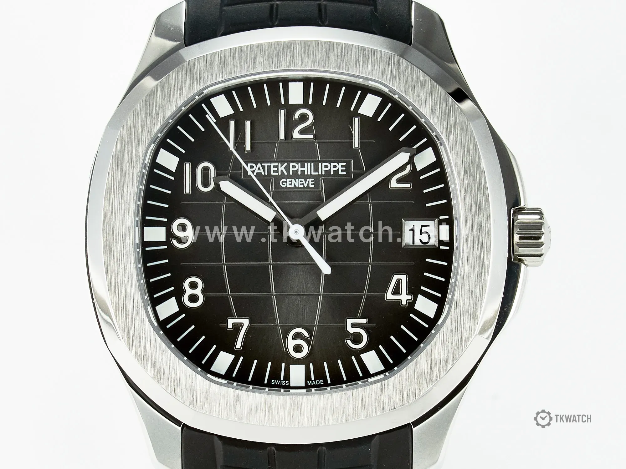 Aquanaut 5167A SS ZF 1:1 Best Edition Black Dial on Black Rubber Strap A324 Super Clone(New clasp) - Image 3