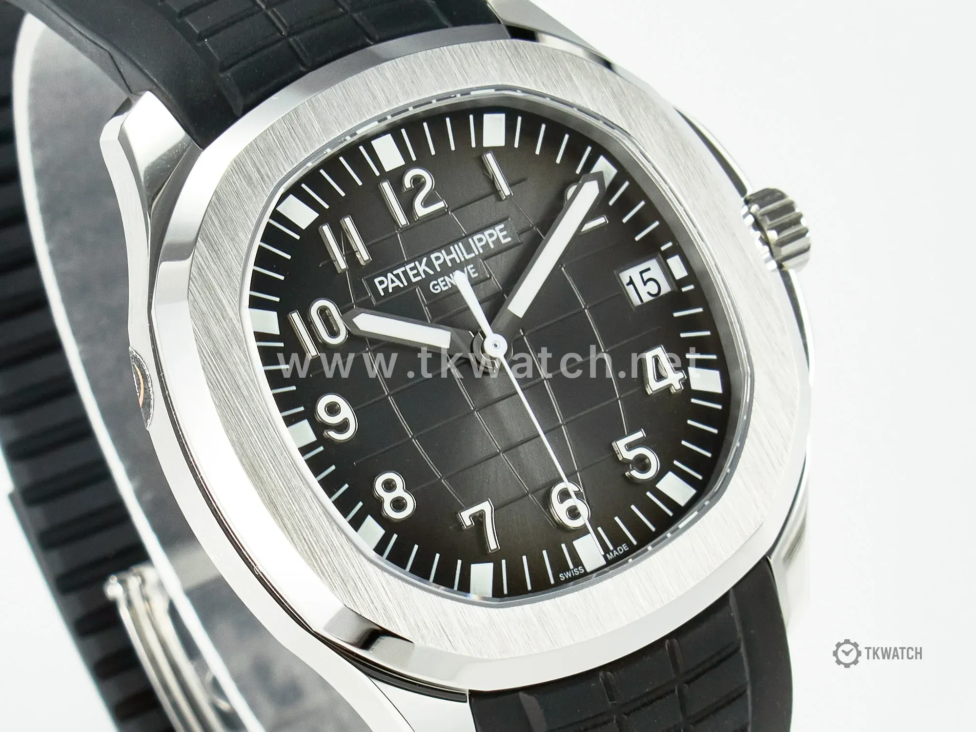 Aquanaut 5167A SS ZF 1:1 Best Edition Black Dial on Black Rubber Strap A324 Super Clone(New clasp) - Image 5