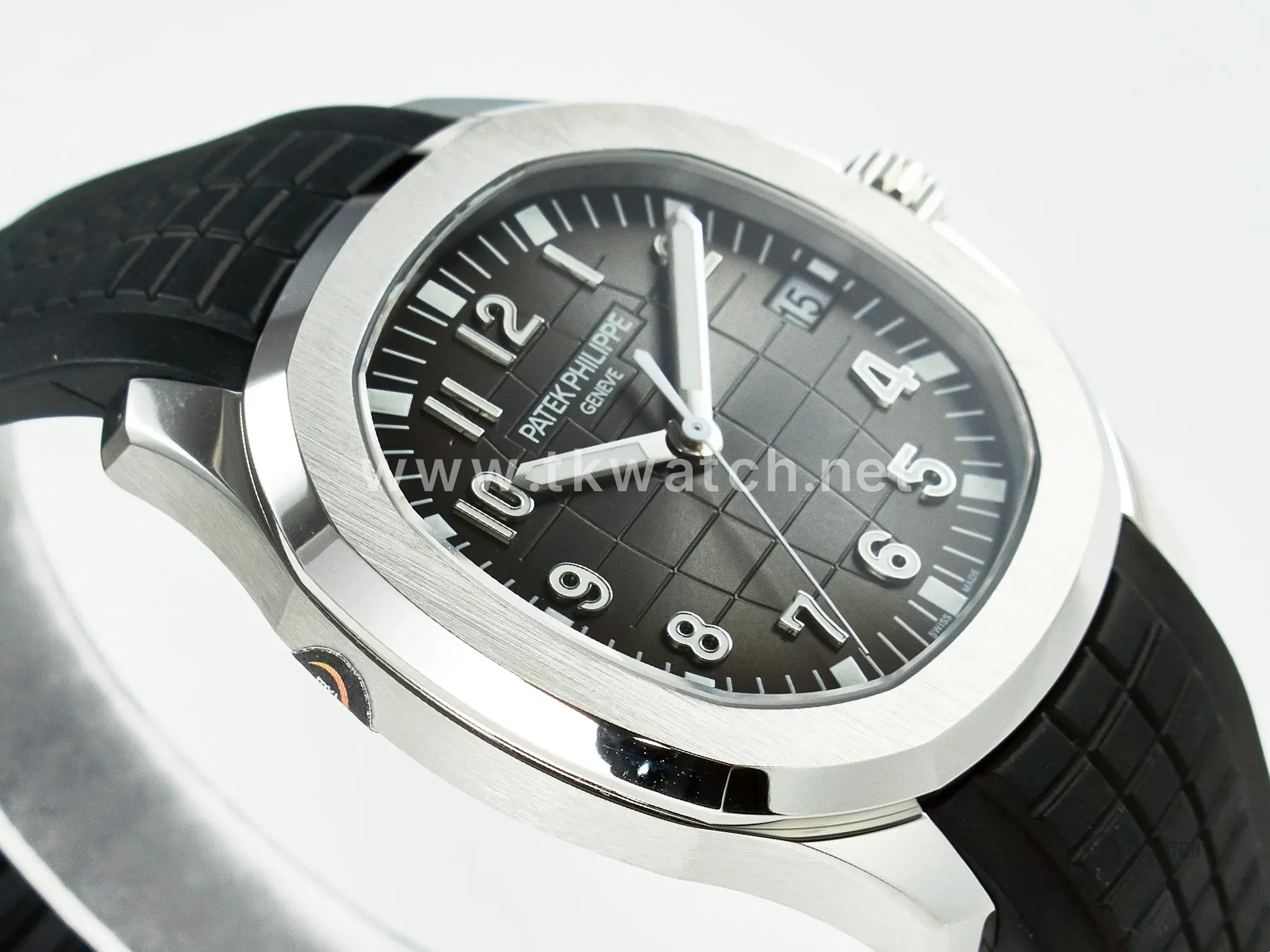 Aquanaut 5167A SS ZF 1:1 Best Edition Black Dial on Black Rubber Strap A324 Super Clone(New clasp) - Image 6