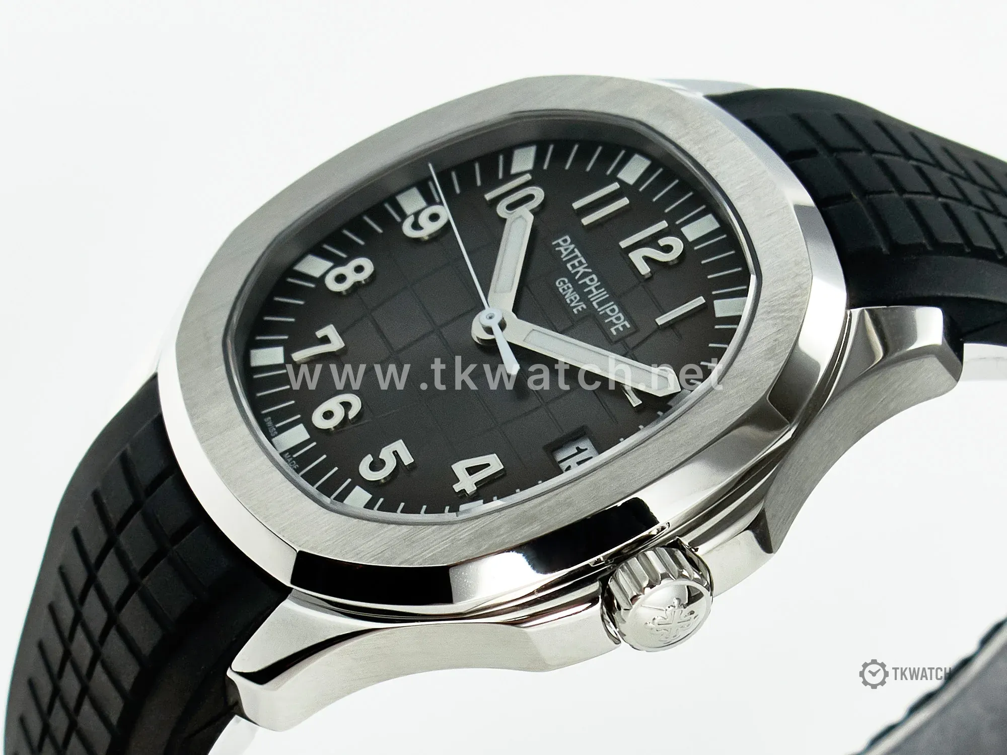 Aquanaut 5167A SS ZF 1:1 Best Edition Black Dial on Black Rubber Strap A324 Super Clone(New clasp) - Image 9