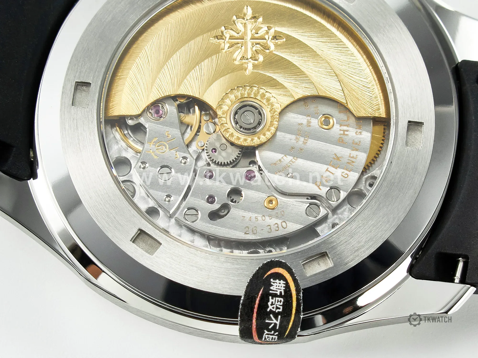 Aquanaut 5167A SS ZF 1:1 Best Edition Black Dial on Black Rubber Strap A324 Super Clone(New clasp) - Image 19