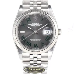 Datejust 36 126334 Slate Grey Dial Stick on Jubilee Bracelet