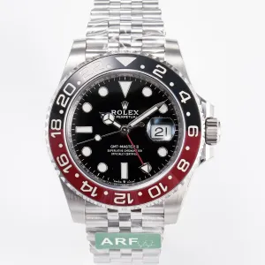 GMT-Master II 126710 LNRO Black/Red Ceramic 904L ARF 1:1 Best Edition on Jubilee Bracelet SH3285 CHS V3